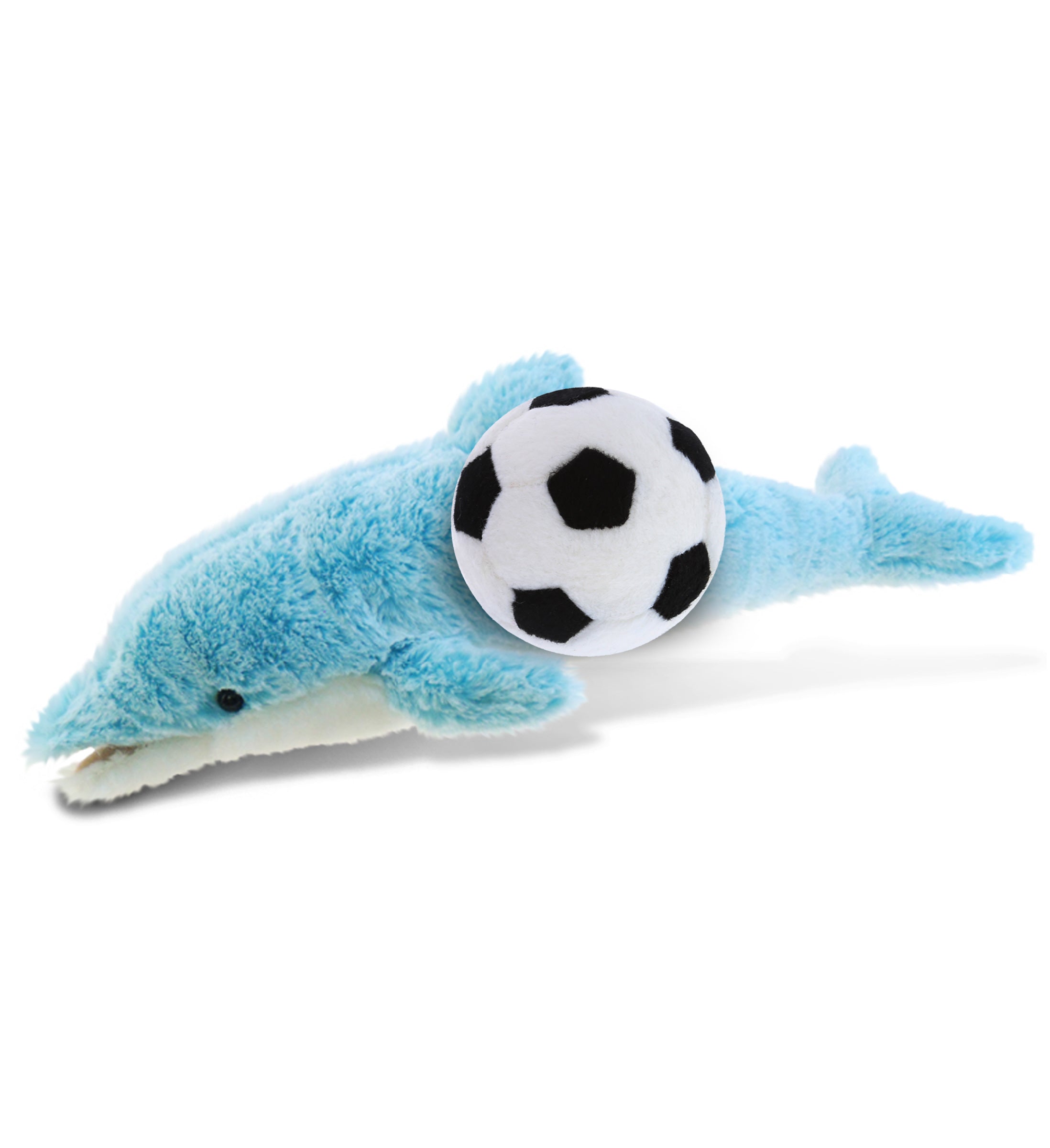PLUSH SOCCER BALL - SUPER-SOFT PLUSH - DOLPHIN SMALL