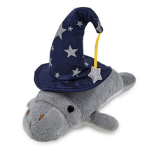 WILD COLLECTION PLUSH - 9" GREY MANATEE WITH WIZARD DRESS UP