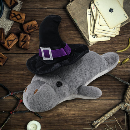 WILD COLLECTION PLUSH - 9" GREY MANATEE WITCH