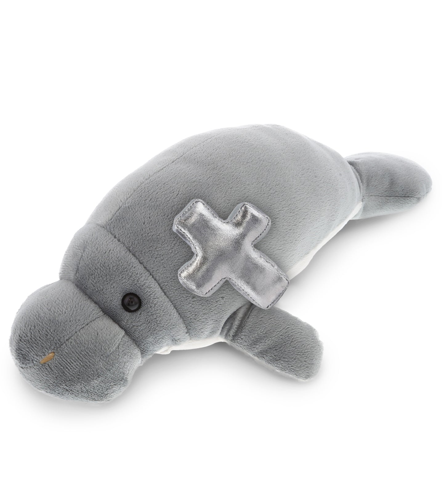 PLUSH CROSS - WILD COLLECTION PLUSH - 9" GREY MANATEE
