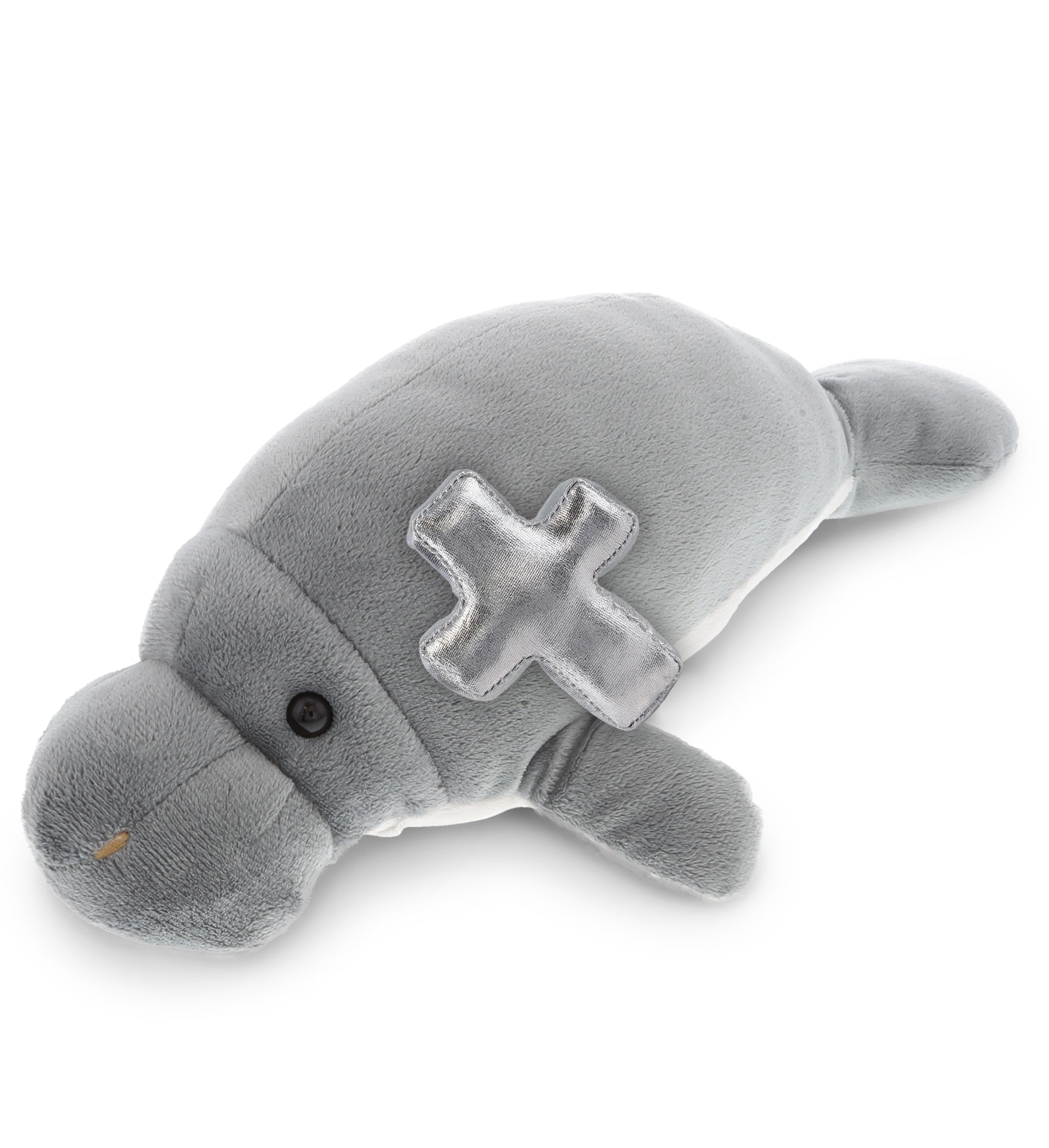 PLUSH CROSS - WILD COLLECTION PLUSH - 9" GREY MANATEE