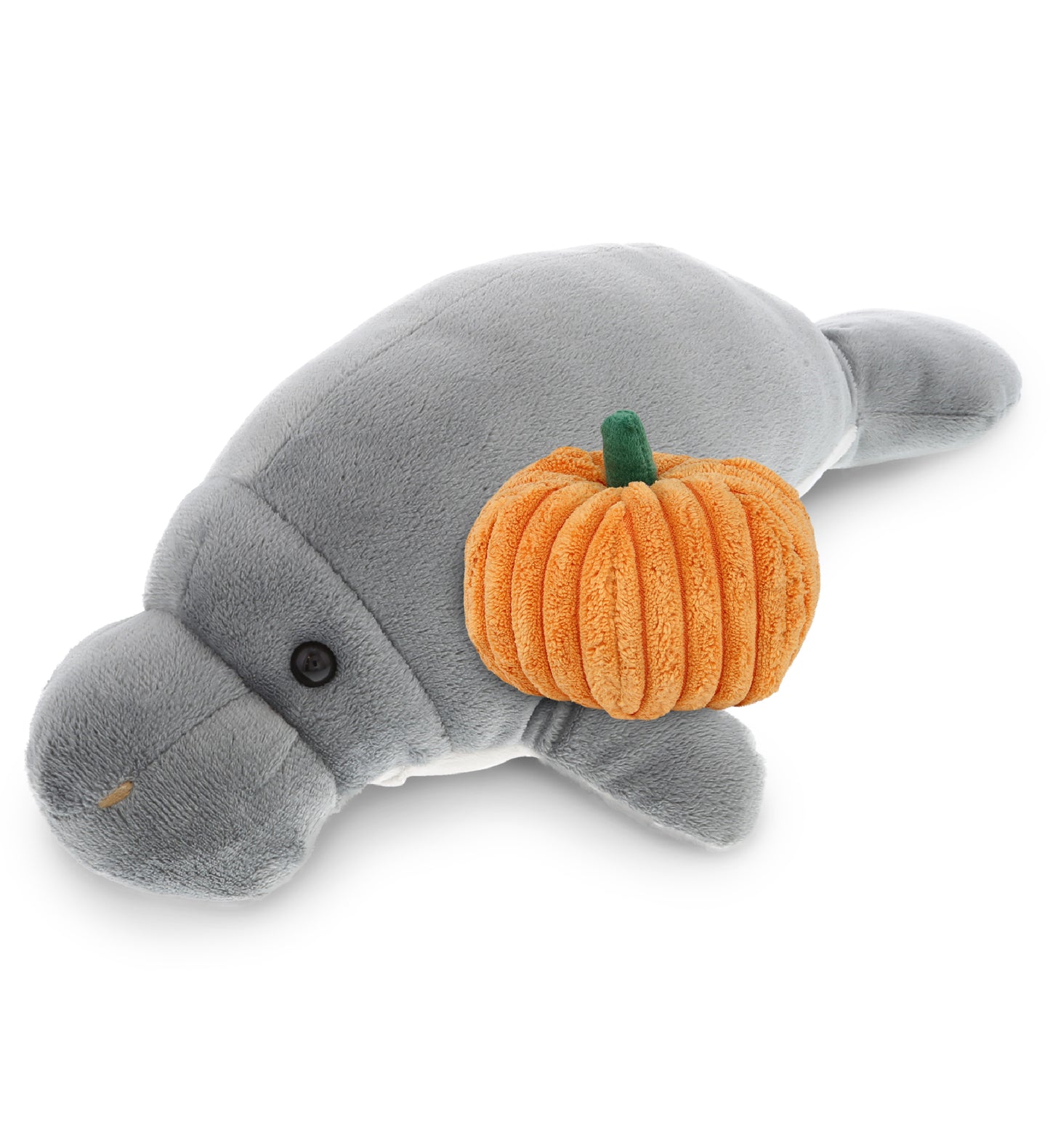 PLUSH PUMPKIN - WILD COLLECTION PLUSH - 9" GREY MANATEE