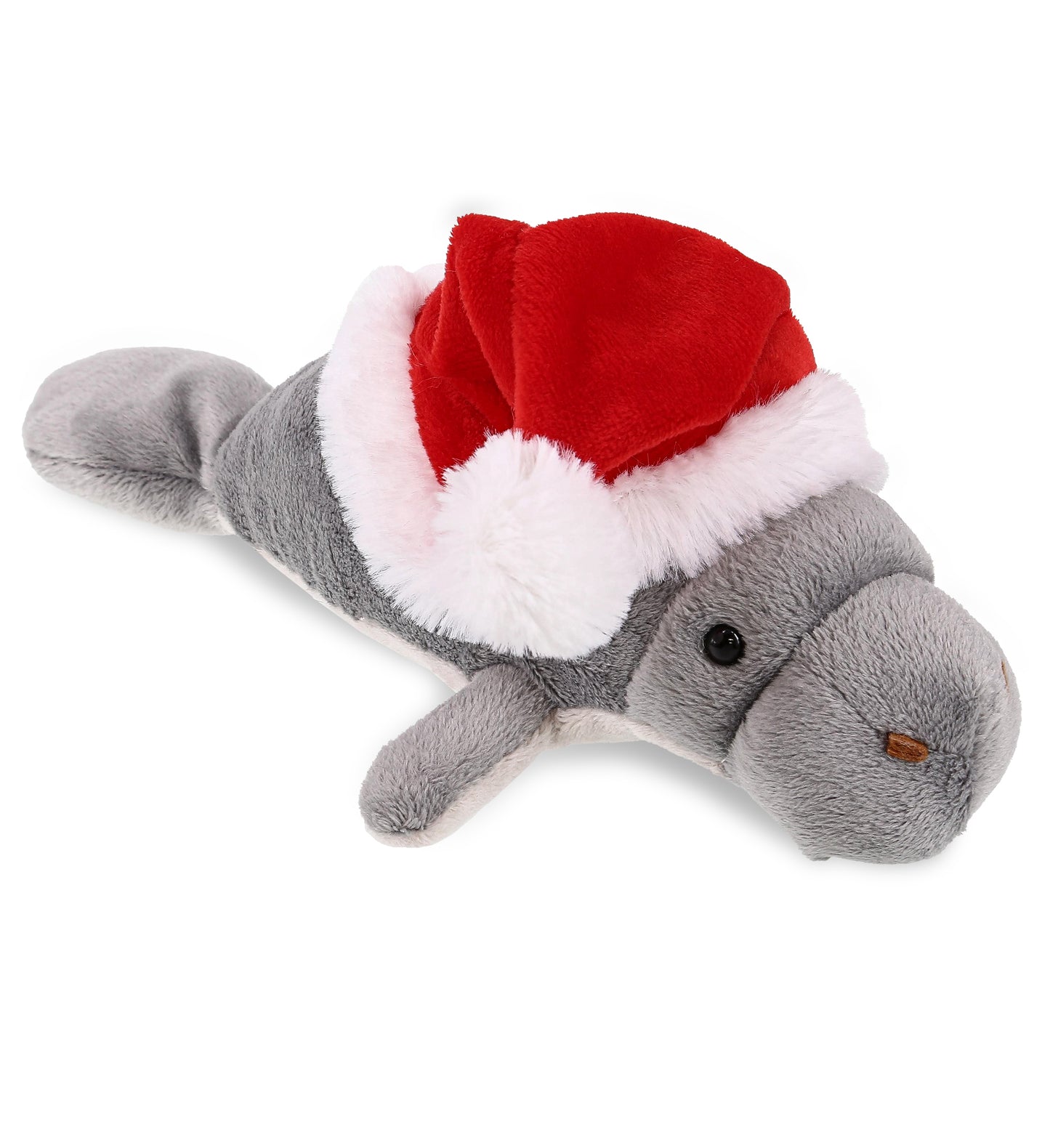 PLUSH SANTA - WILD COLLECTION PLUSH - 9" GREY MANATEE
