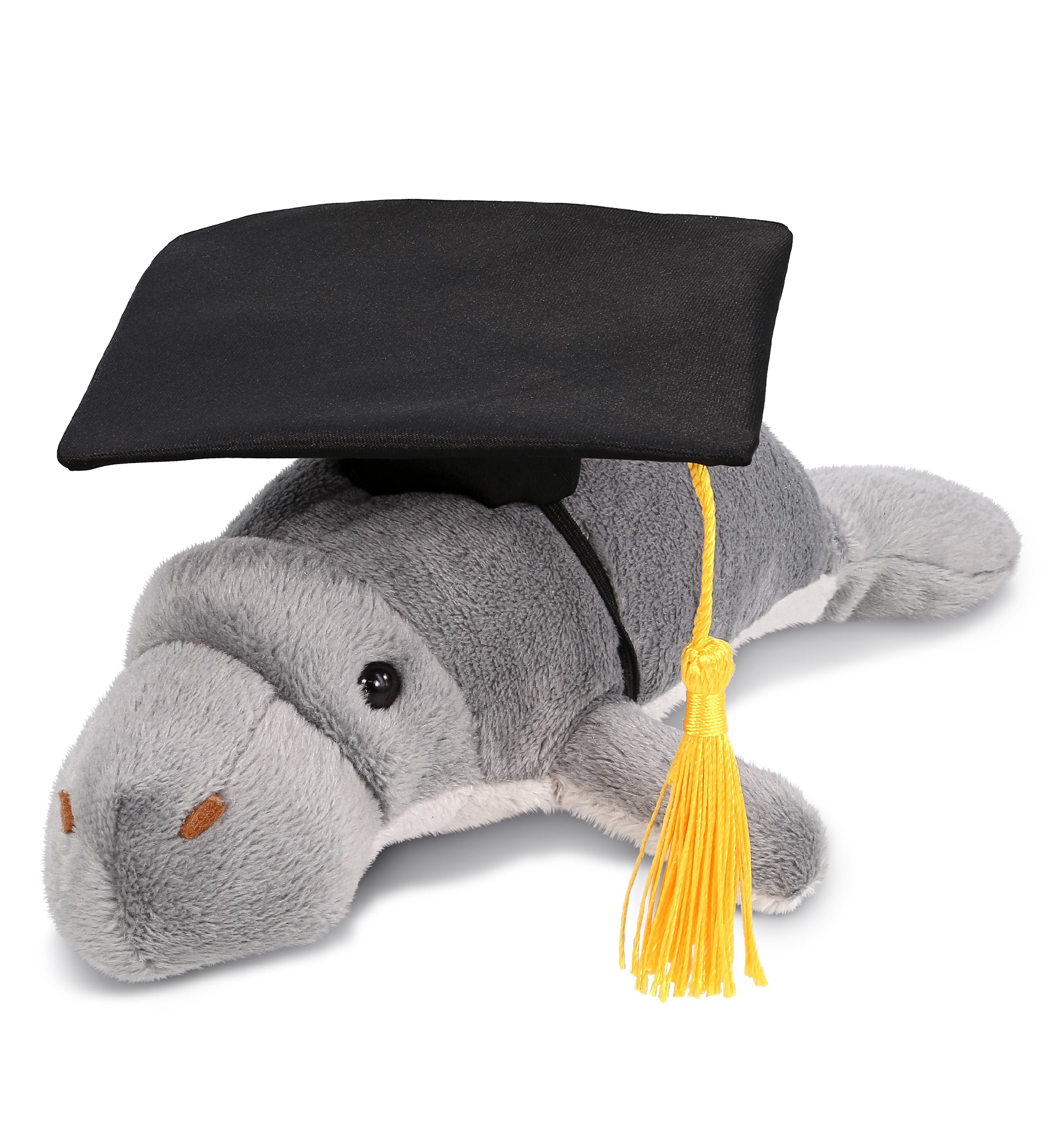 PLUSH GRADUATION - WILD COLLECTION PLUSH - 9" GREY MANATEE