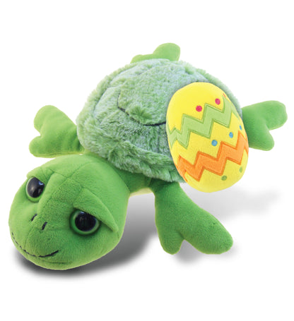 DolliBu Super Soft Cute Sea Turtle with Yellow Easter Egg Plush - 11 Inches