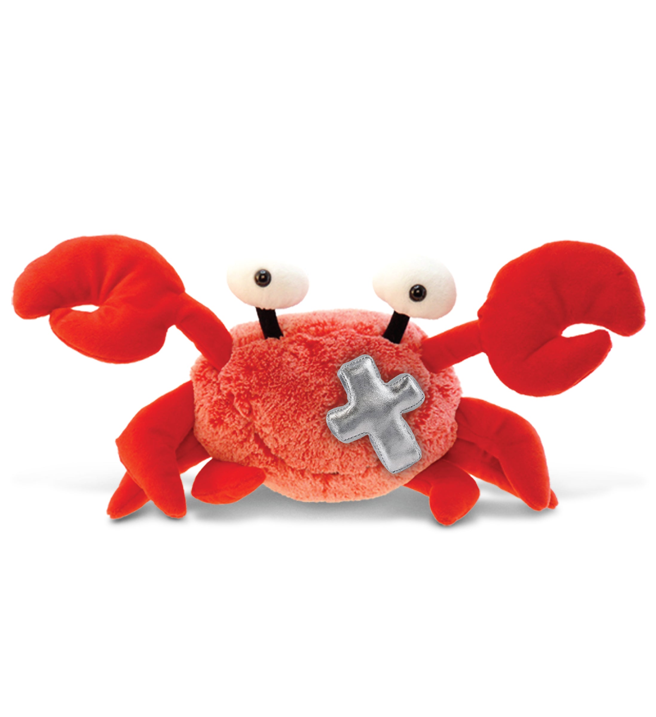 PLUSH CROSS - SUPER-SOFT PLUSH - RED CRAB 12"