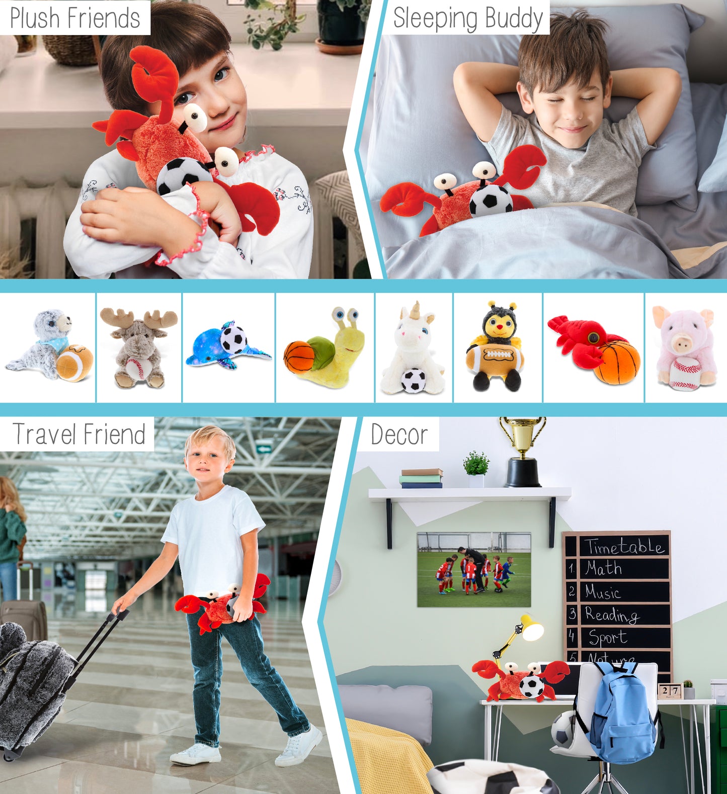 SUPER-SOFT PLUSH - RED CRAB 12'
