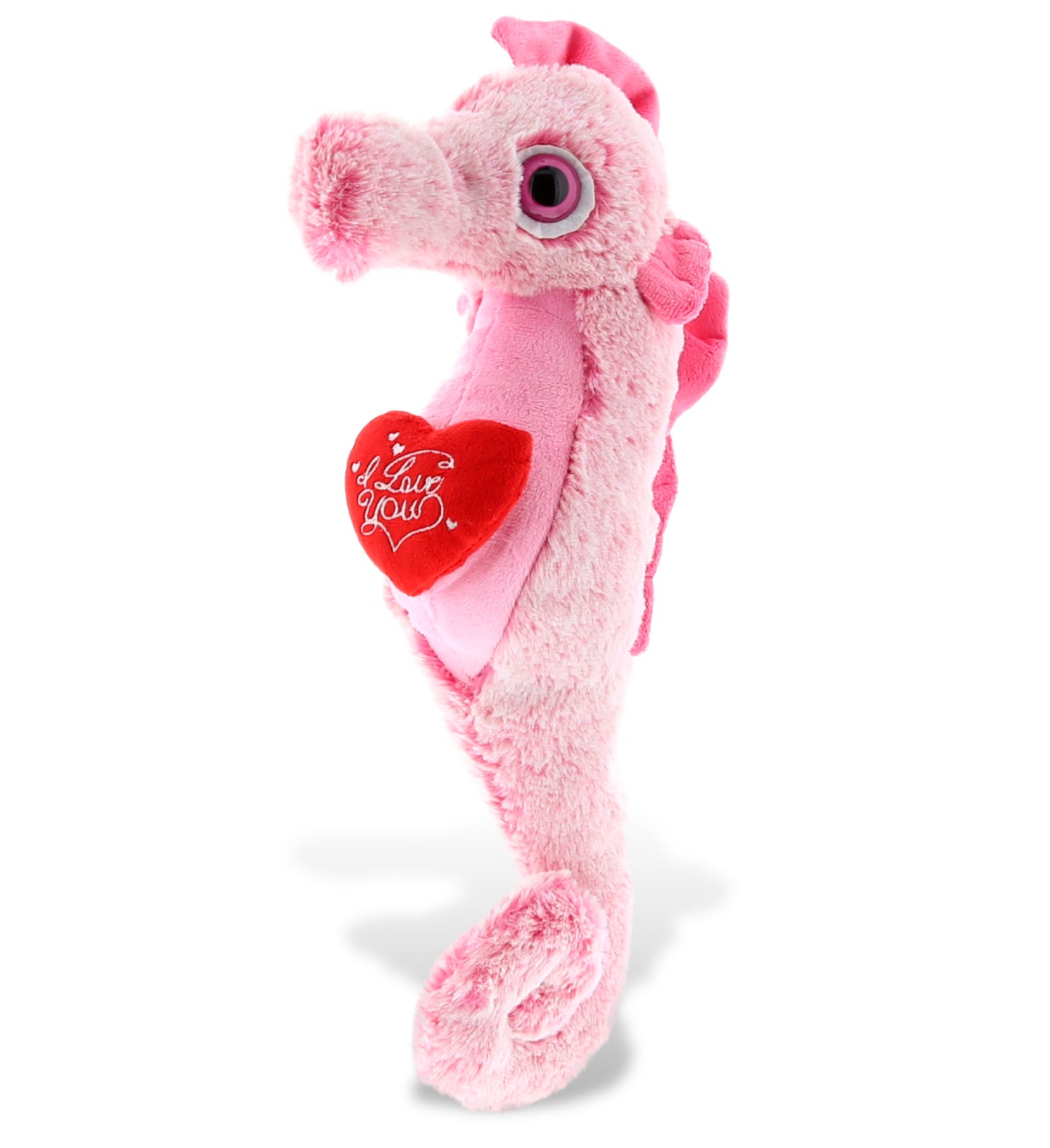 PLUSH I LOVE YOU RED HEART - SUPER-SOFT PLUSH - SEA-HORSE