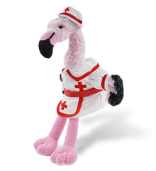 SUPER-SOFT PLUSH - PINK FLAMINGO With NURSE Dress-Up