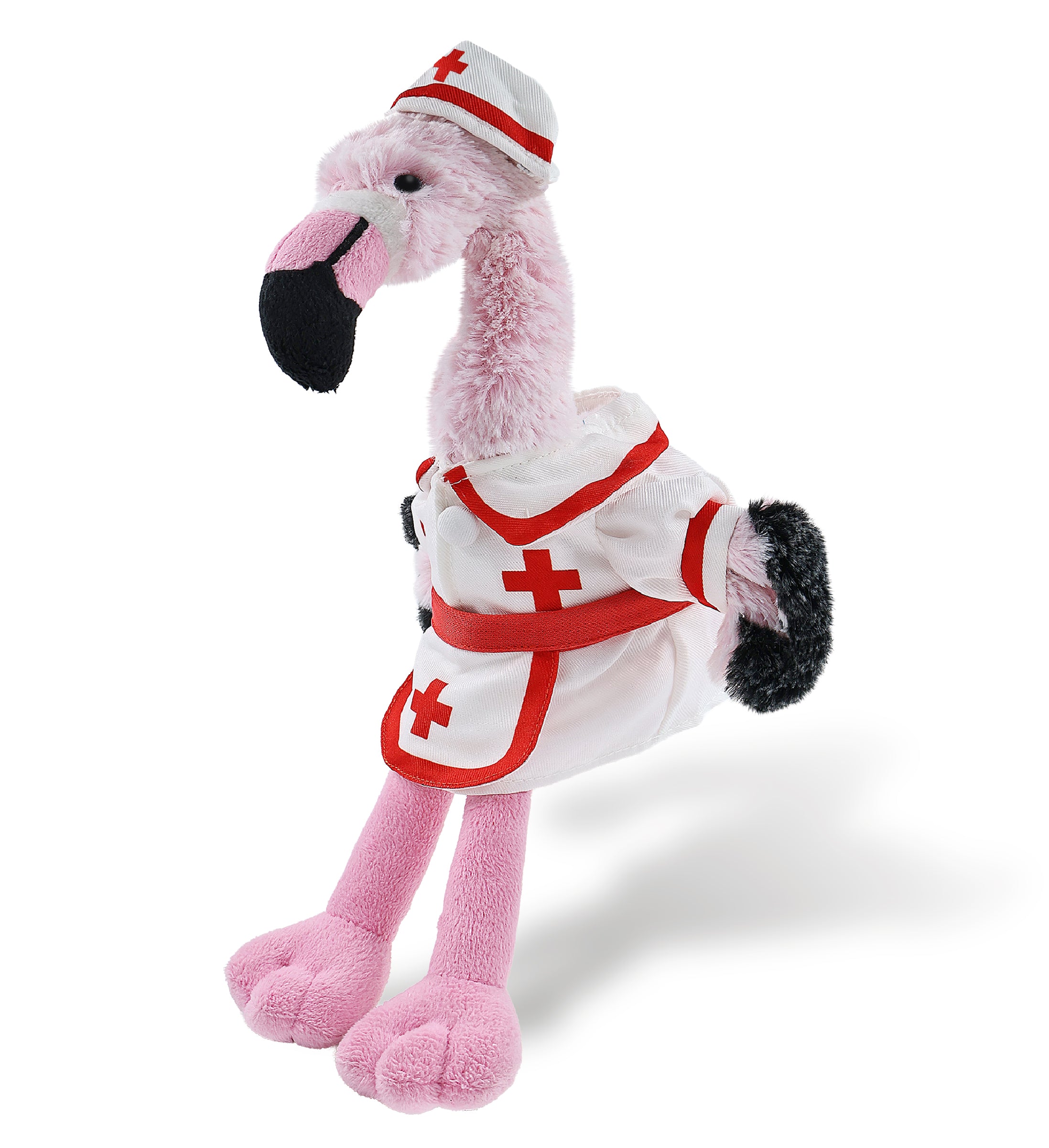 SUPER-SOFT PLUSH - PINK FLAMINGO With NURSE Dress-Up