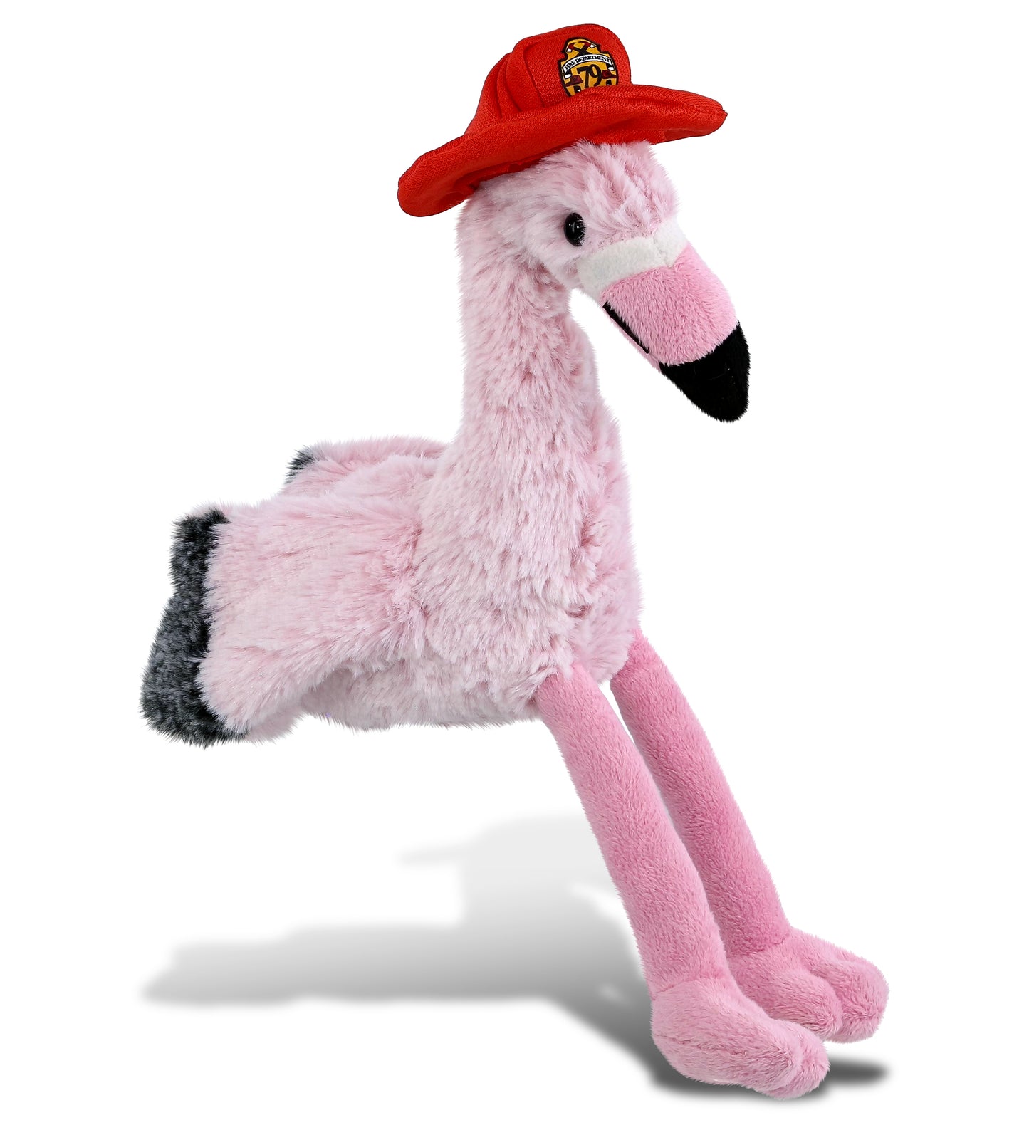 PLUSH FIREMAN - SUPER-SOFT PLUSH - PINK FLAMINGO