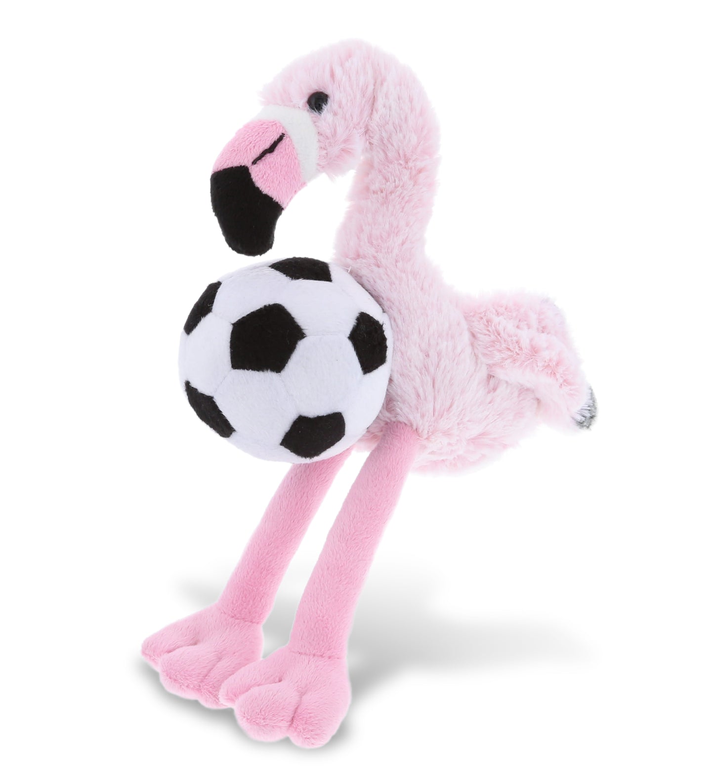 PLUSH SOCCER BALL - SUPER-SOFT PLUSH - PINK FLAMINGO