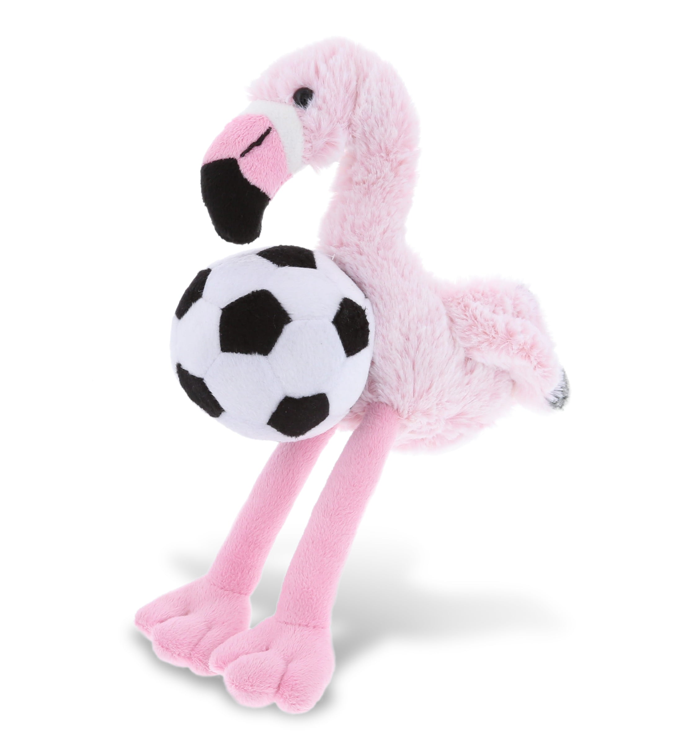 PLUSH SOCCER BALL - SUPER-SOFT PLUSH - PINK FLAMINGO