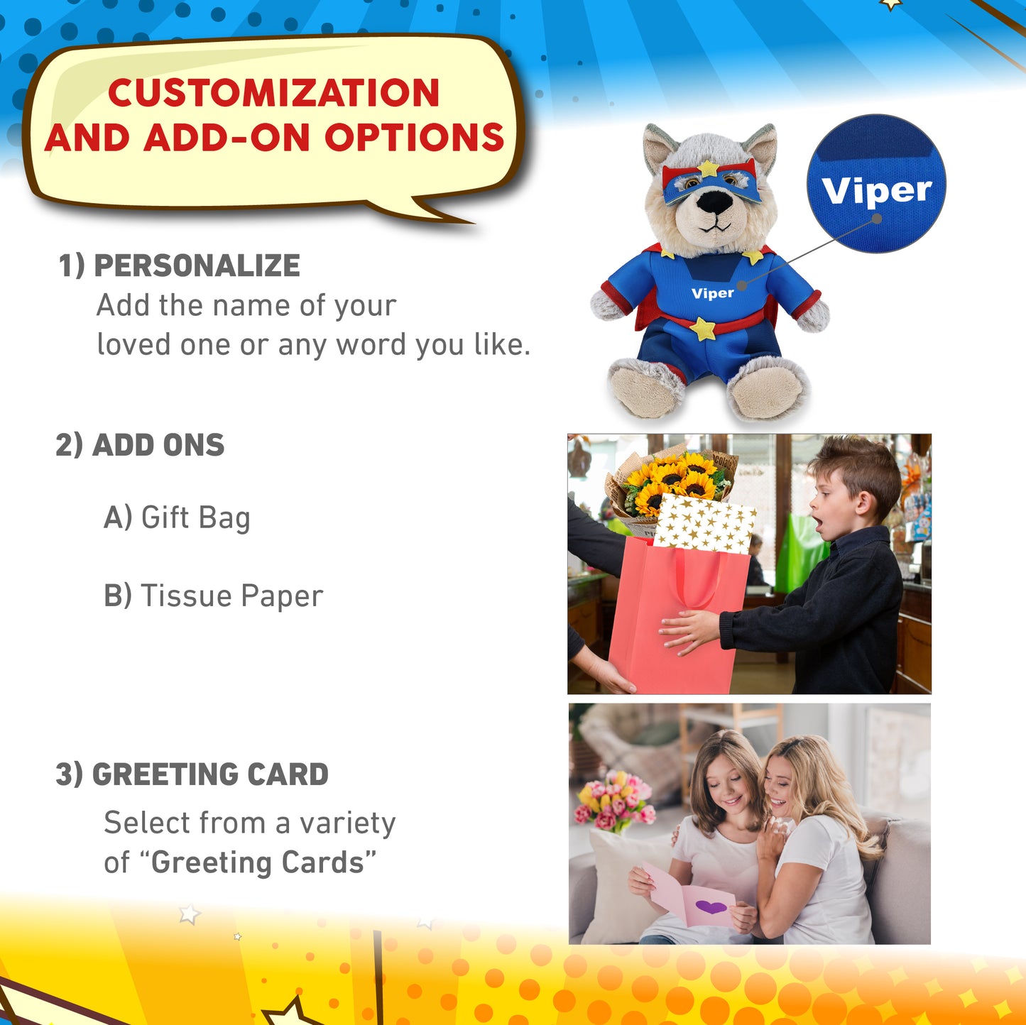 SUPER-SOFT PLUSH - SITTING WOLF SUPER HERO