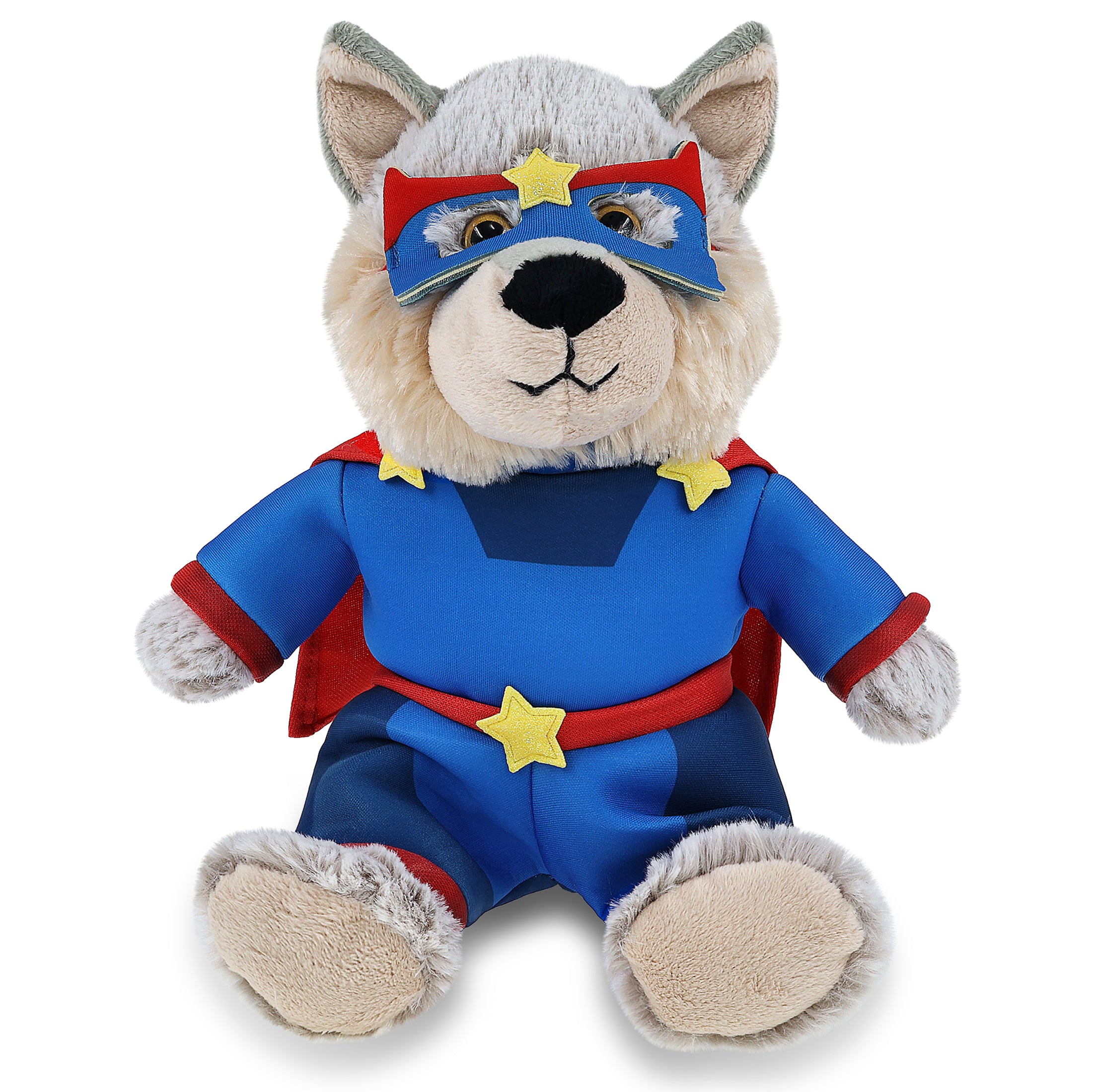 SUPER-SOFT PLUSH - SITTING WOLF SUPER HERO