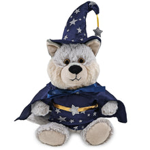 SUPER-SOFT PLUSH - SITTING WOLF WITH WIZARD DRESS UP