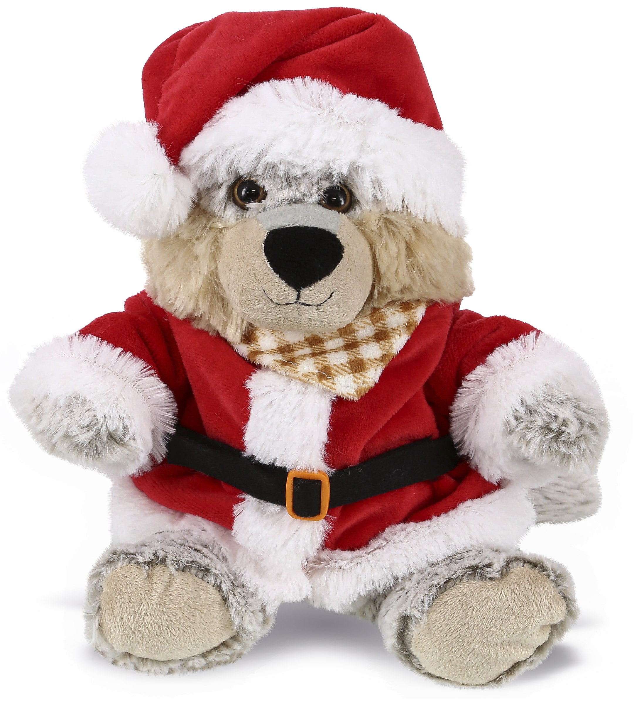 PLUSH SANTA - SUPER-SOFT PLUSH - SITTING WOLF