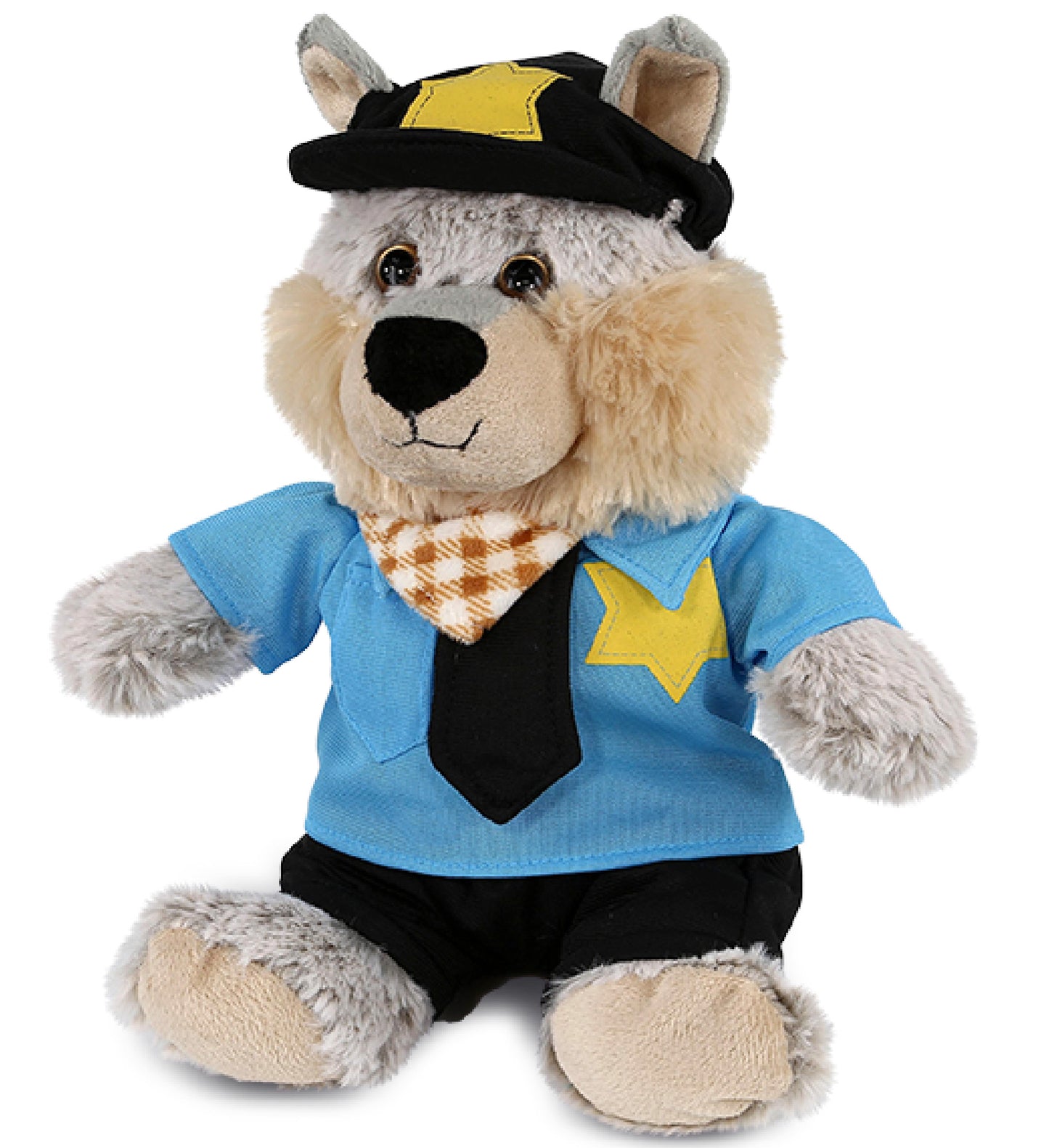 PLUSH POLICE - SUPER-SOFT PLUSH - SITTING WOLF