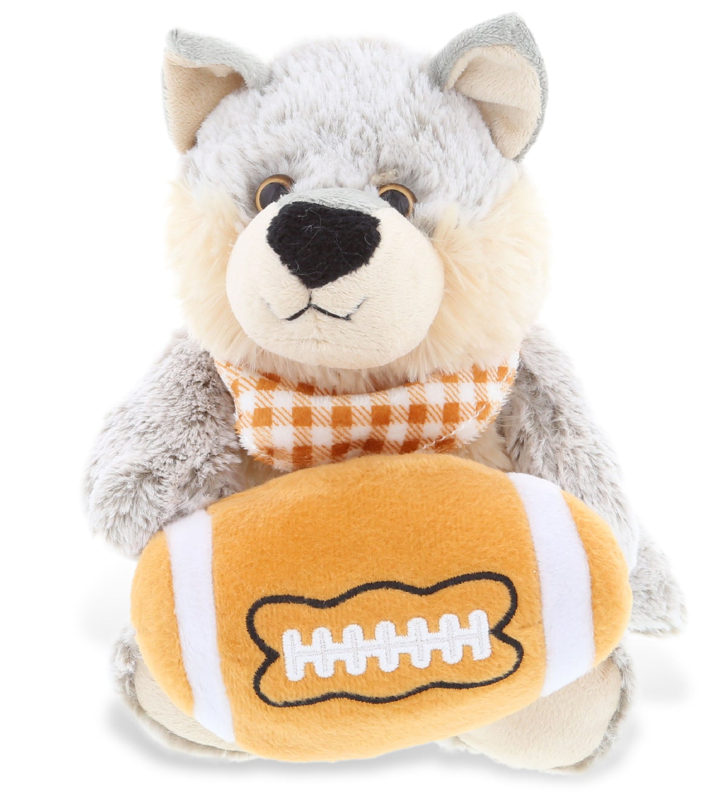 PLUSH FOOTBALL - SUPER-SOFT PLUSH - SITTING WOLF