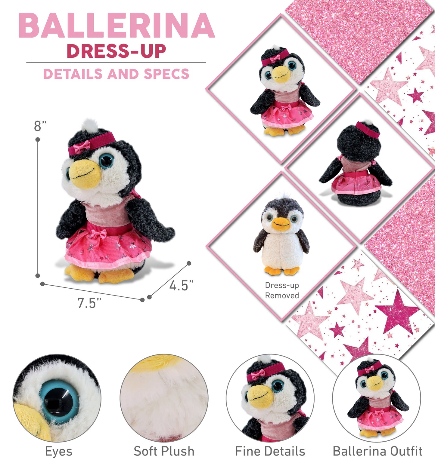SUPER-SOFT PLUSH - PENGUIN Ballerina