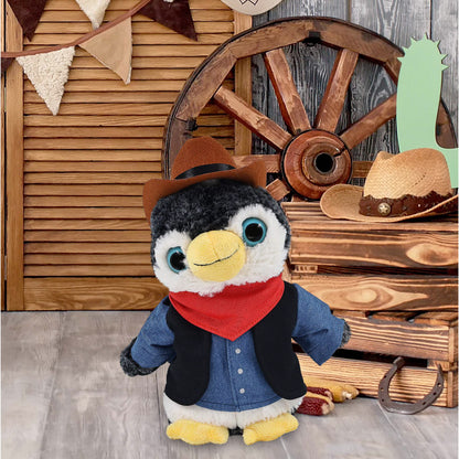 SUPER-SOFT PLUSH - PENGUIN COWBOY DRESS UP