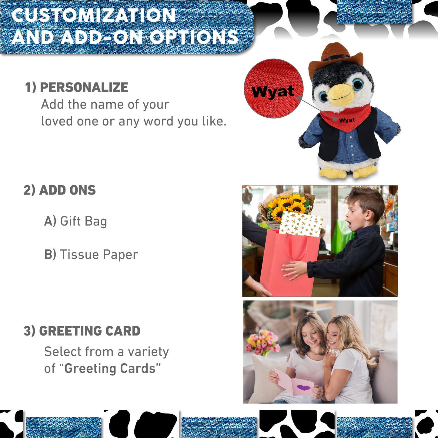SUPER-SOFT PLUSH - PENGUIN COWBOY DRESS UP