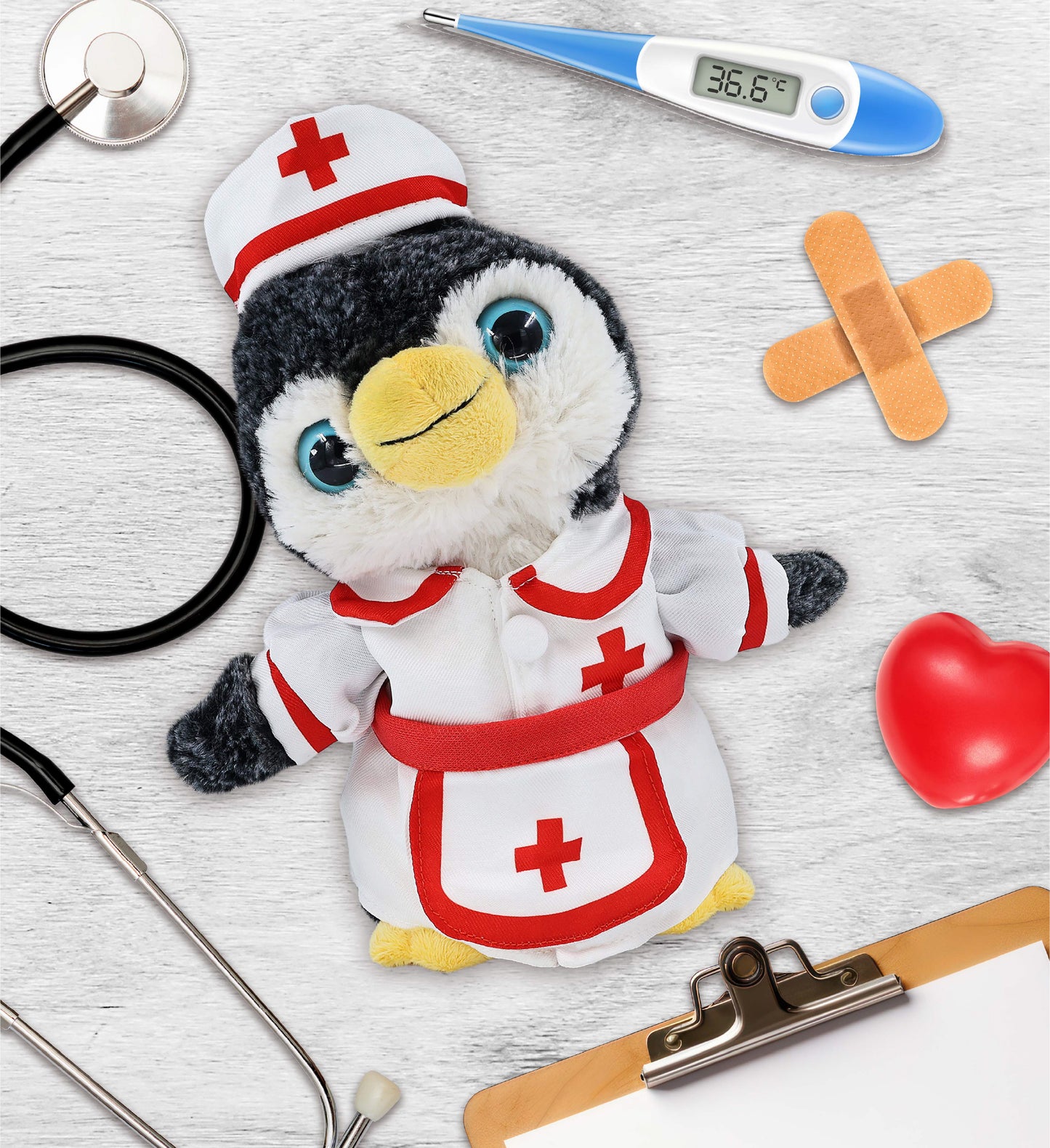SUPER-SOFT PLUSH - PENGUIN NURSE DRESS UP