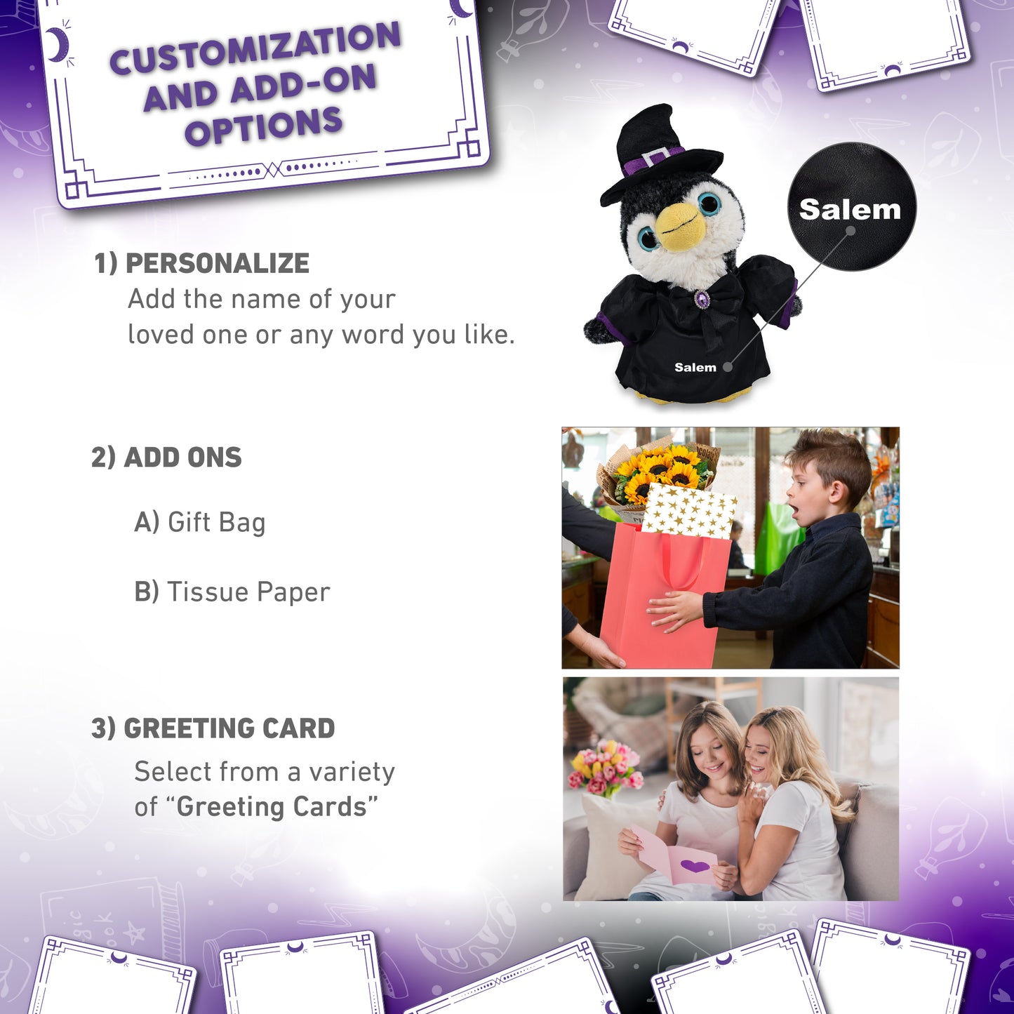 SUPER-SOFT PLUSH - PENGUIN WITH WITCH DRESS UP