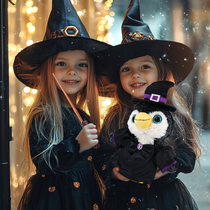 SUPER-SOFT PLUSH - PENGUIN WITH WITCH DRESS UP
