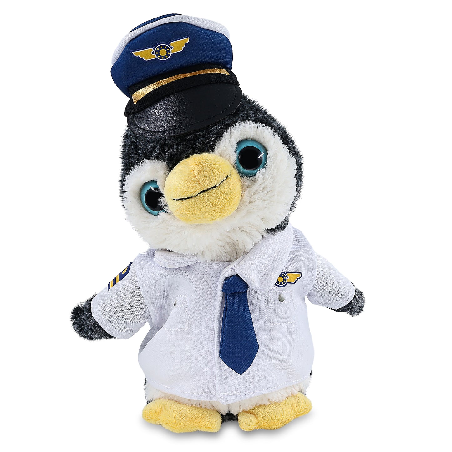 SUPER-SOFT PLUSH - PENGUIN WITH PILOT DRESS UP