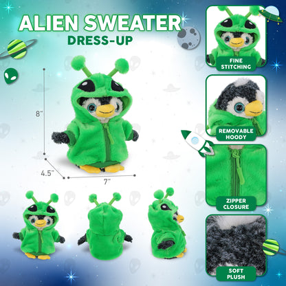 SUPER-SOFT PLUSH - PENGUIN WITH ALIEN SWEATER