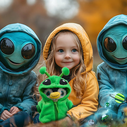 SUPER-SOFT PLUSH - PENGUIN WITH ALIEN SWEATER