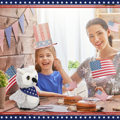 SUPER-SOFT PLUSH - OWL WITH USA BANDANA