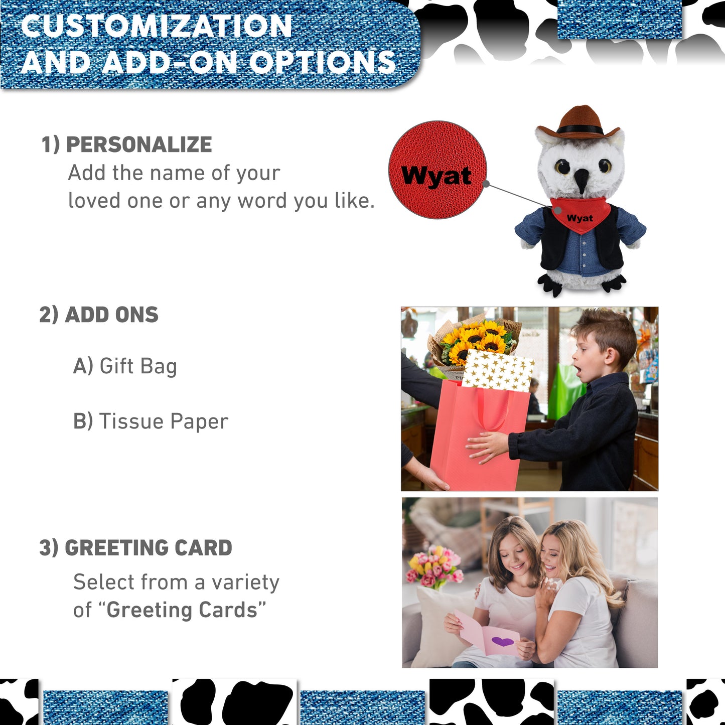 SUPER-SOFT PLUSH - OWL COWBOY DRESS UP