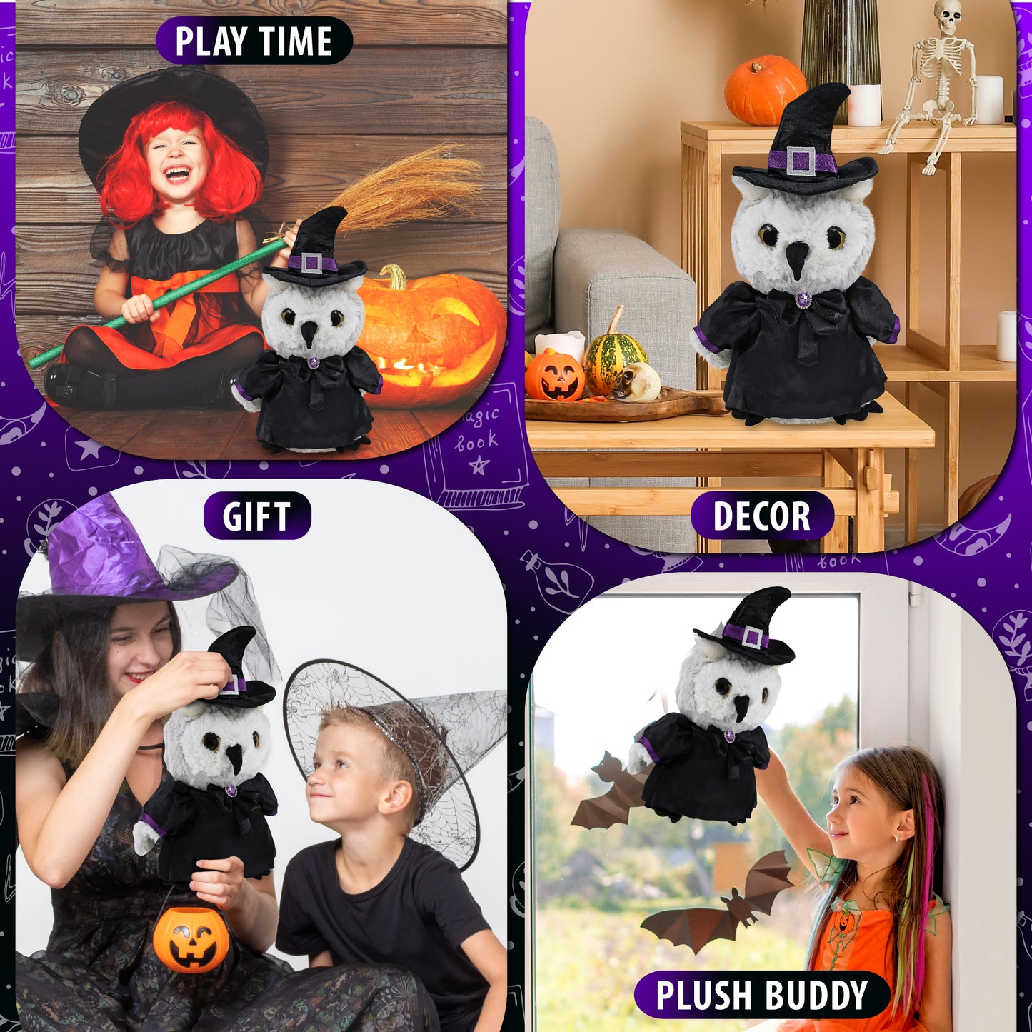 SUPER-SOFT PLUSH - OWL WITCH