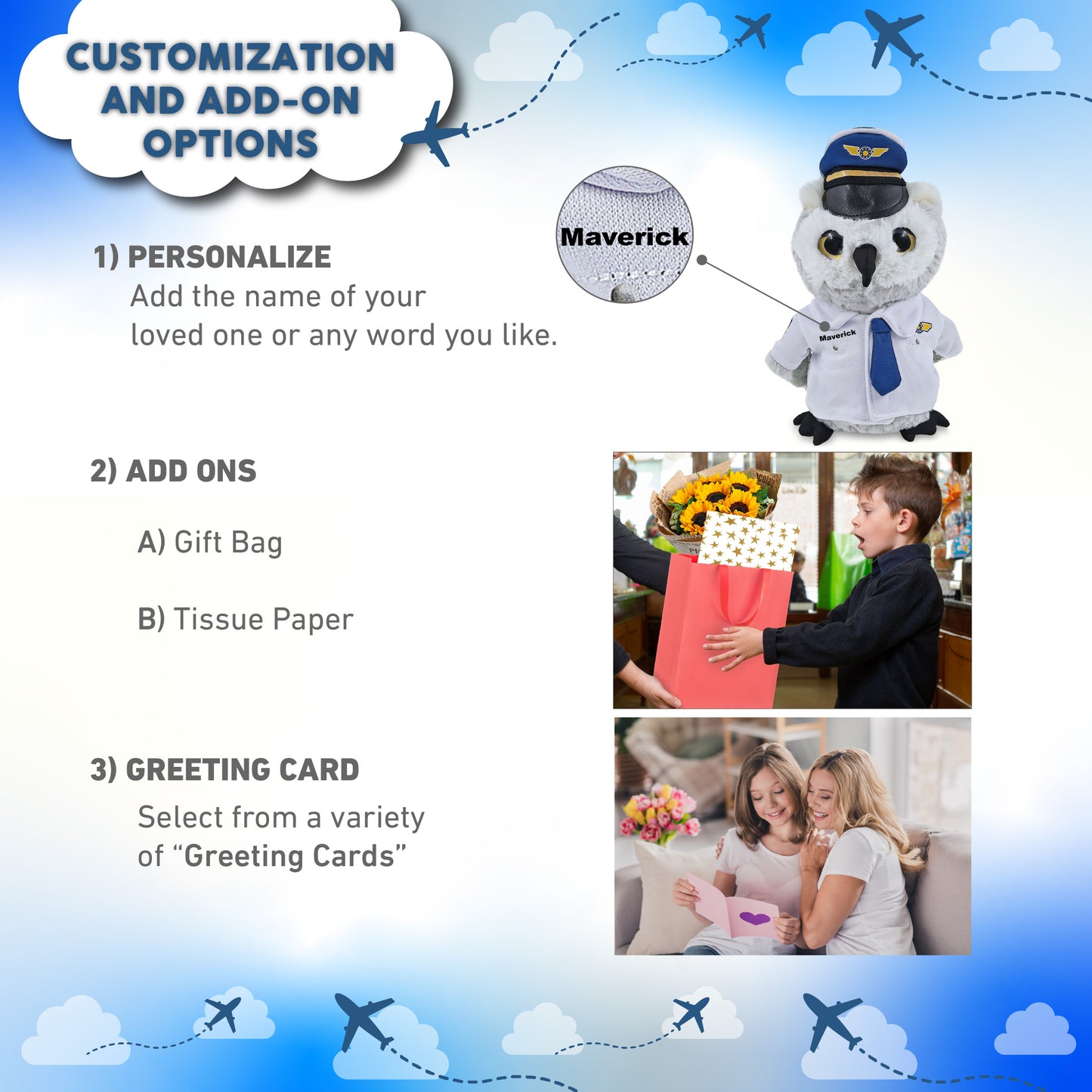 SUPER-SOFT PLUSH - OWL WITH PILOT DRESS UP