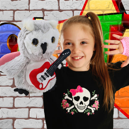 SUPER-SOFT PLUSH - OWL WITH GUITAR ADD ON