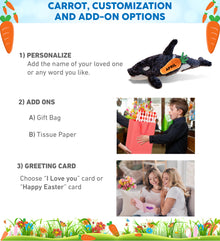 DolliBu Happy Easter Super Soft Plush Killer Whale with Carrot Plush - 18 Inch