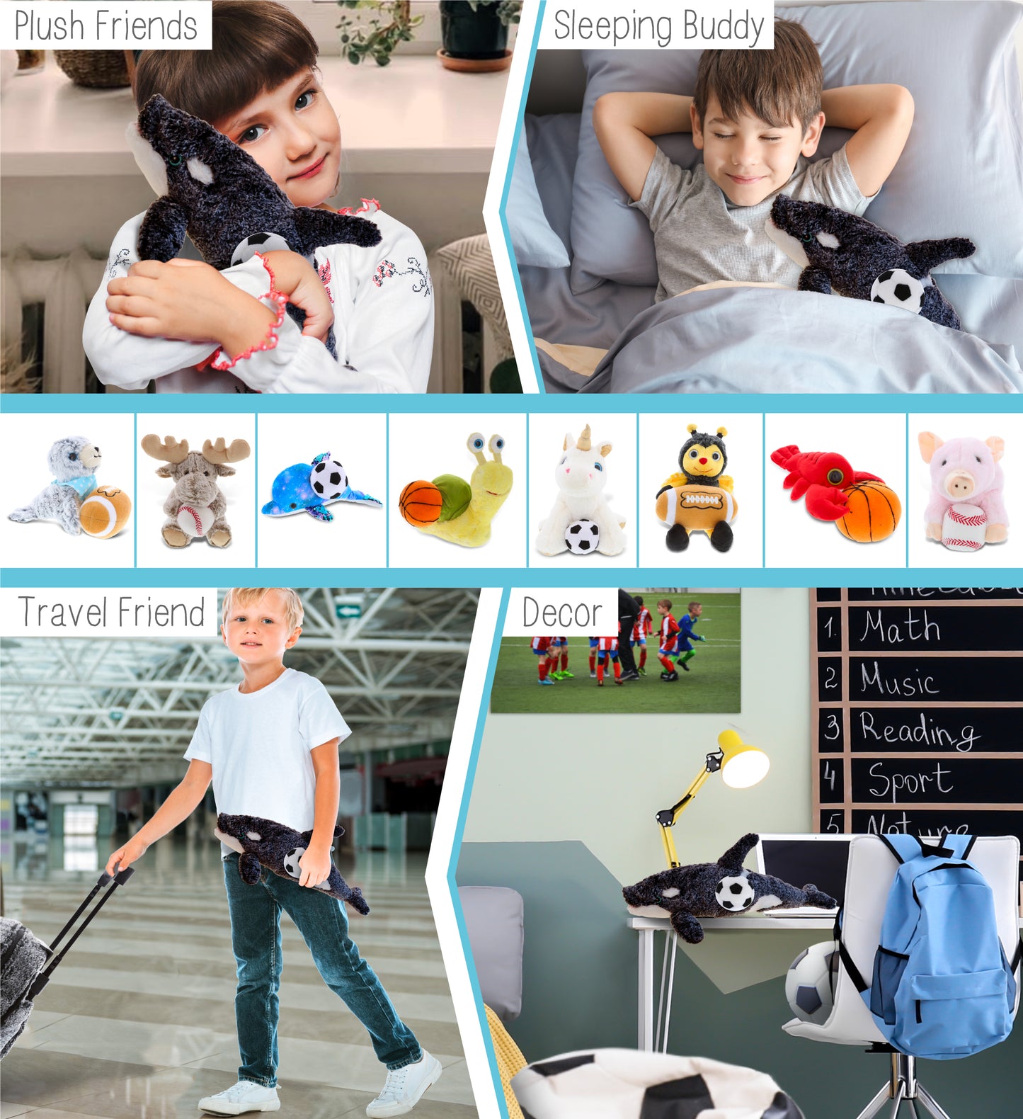 SUPER-SOFT PLUSH - KILLER WHALE