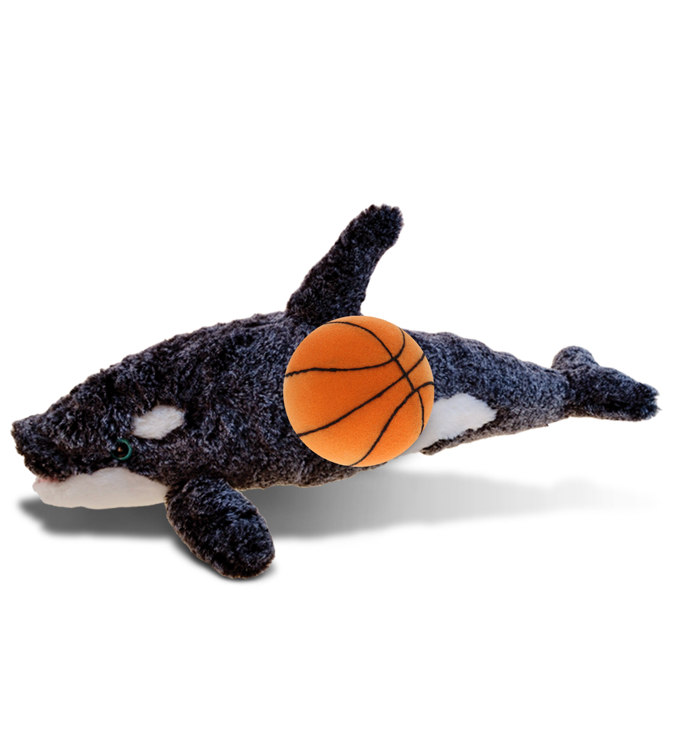 PLUSH BASKETBALL - SUPER-SOFT PLUSH - KILLER WHALE