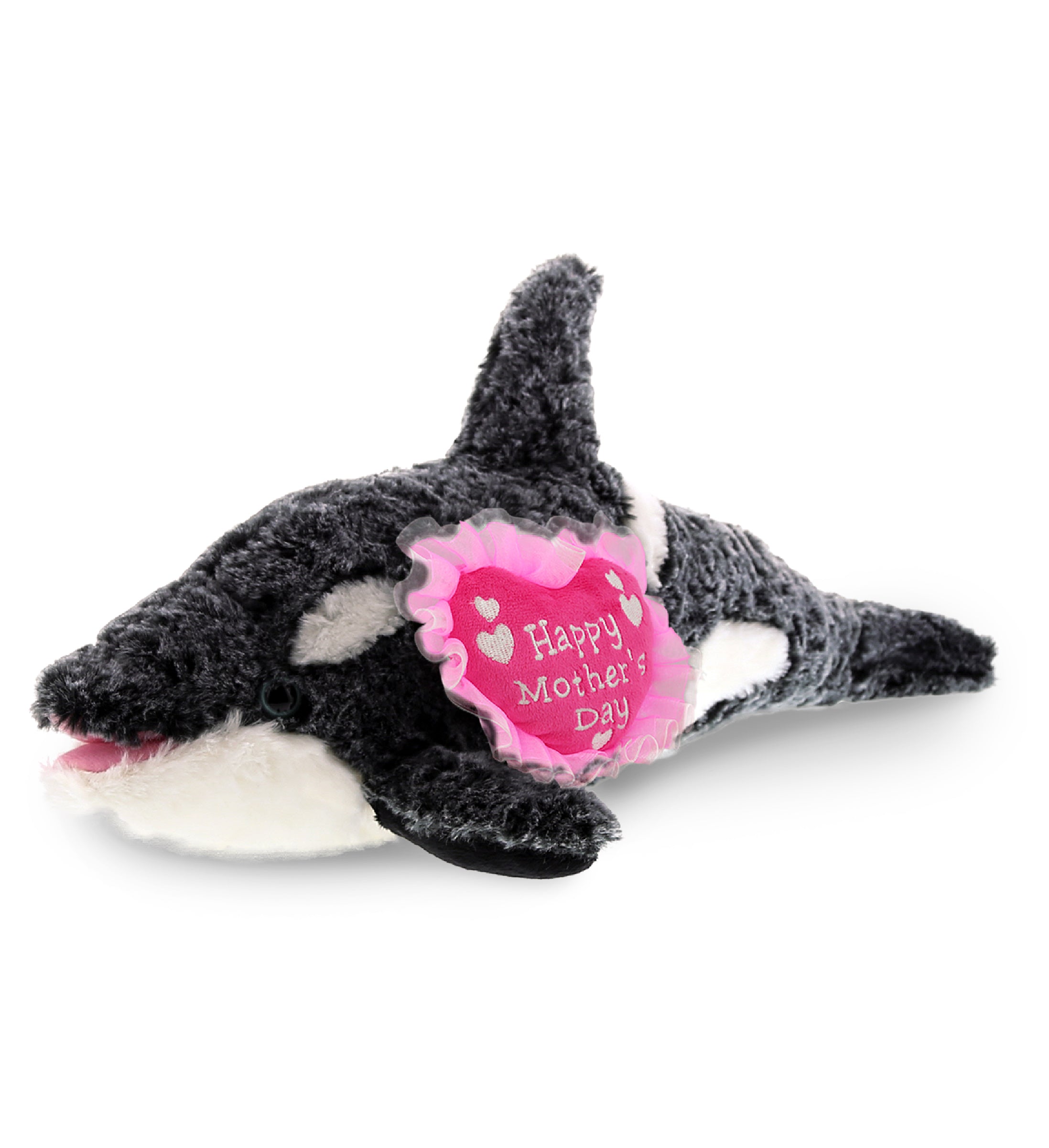 PLUSH MOTHERS DAY HEART - SUPER-SOFT PLUSH - KILLER WHALE