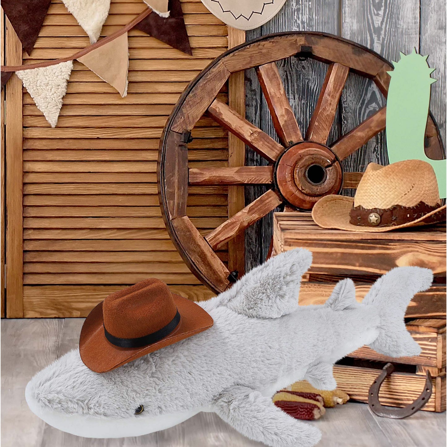 SUPER-SOFT PLUSH - SHARK COWBOY DRESS UP