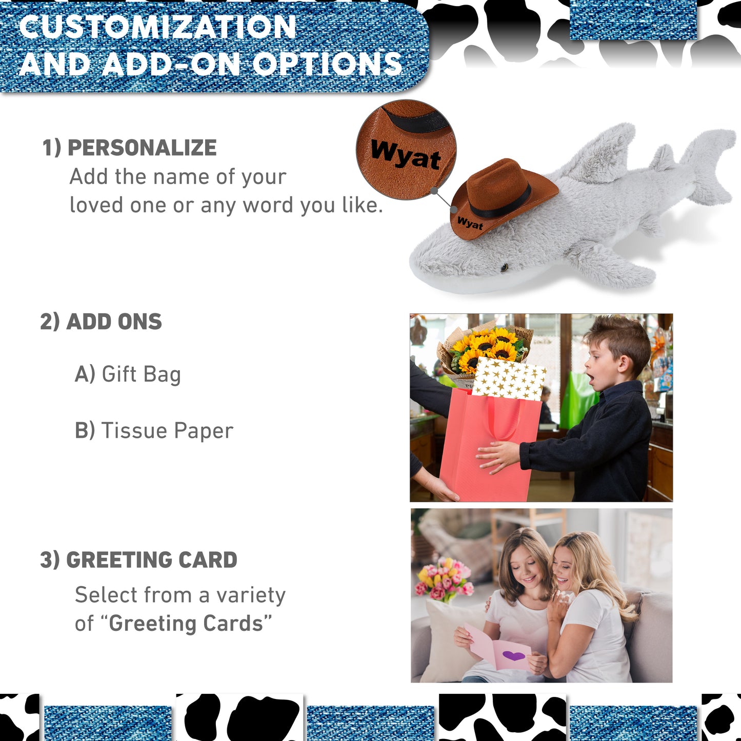 SUPER-SOFT PLUSH - SHARK COWBOY DRESS UP