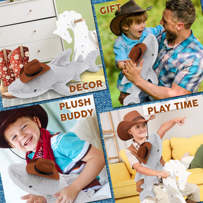 SUPER-SOFT PLUSH - SHARK COWBOY DRESS UP