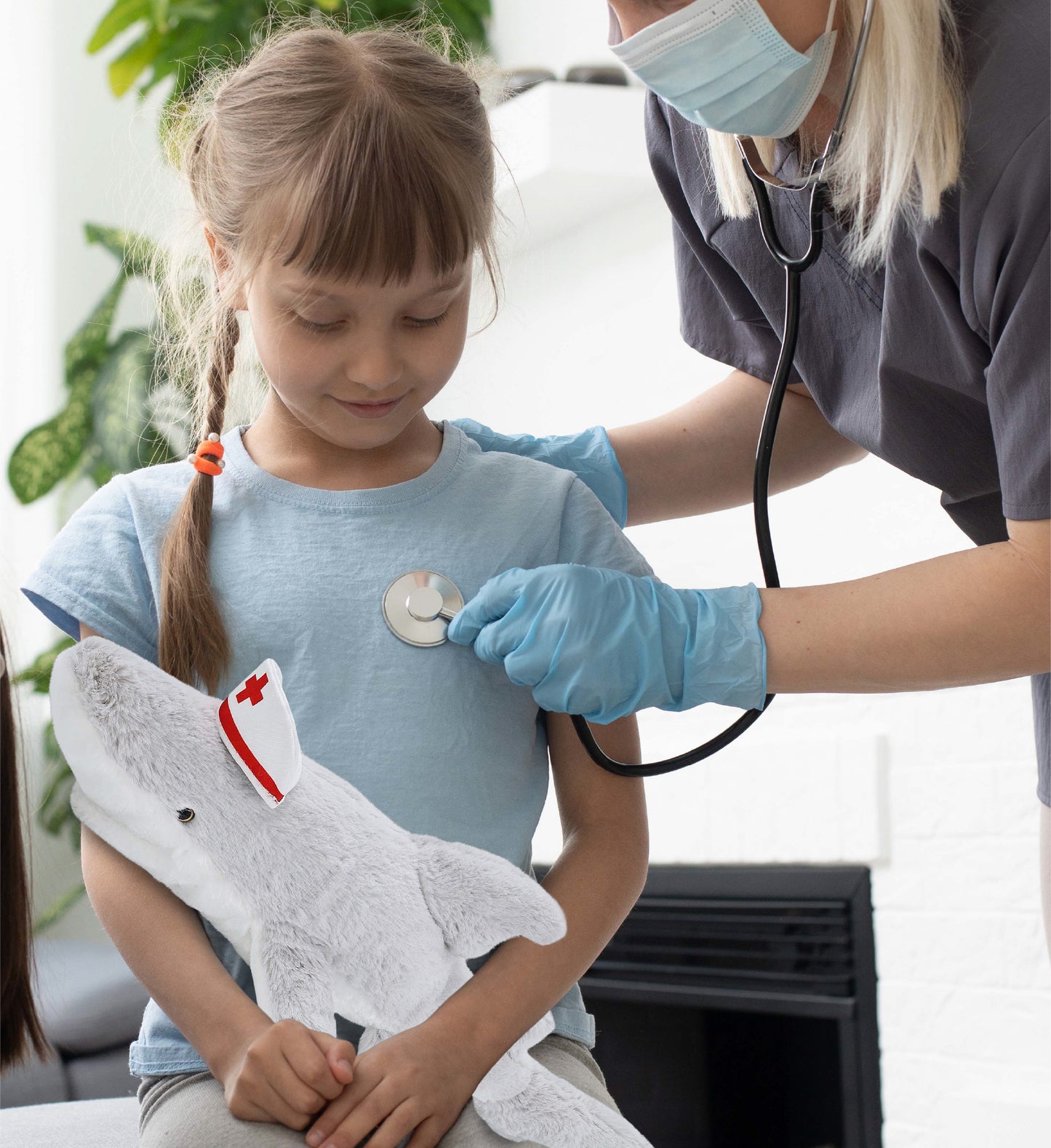 SUPER-SOFT PLUSH - SHARK NURSE DRESS UP