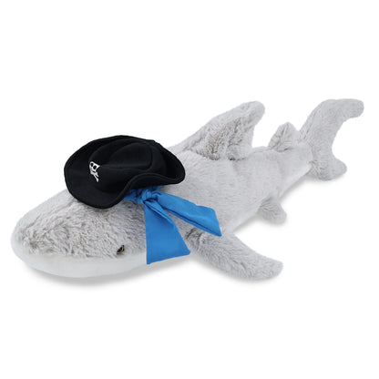 SUPER-SOFT PLUSH - SHARK WITH PIRATE DRESS UP
