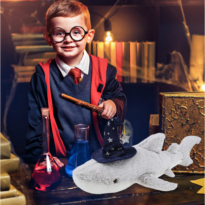 SUPER-SOFT PLUSH - SHARK WITH WIZARD DRESS UP