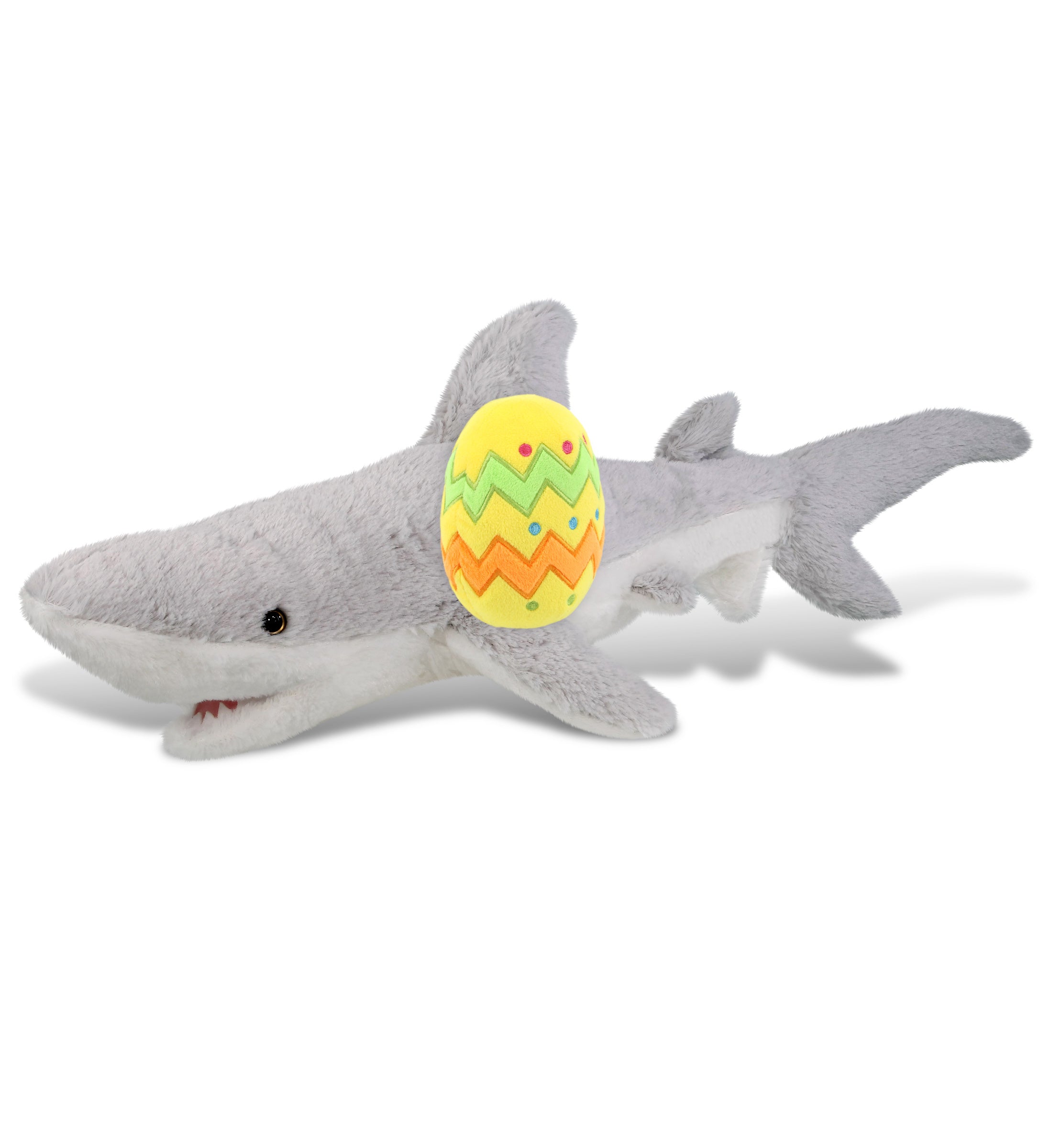 DolliBu Super Soft Cute Shark with Yellow Easter Egg Plush Toy - 23 Inches