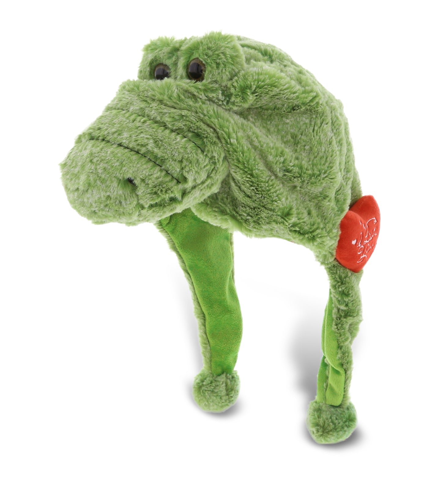 PLUSH I LOVE YOU RED HEART - SUPER-SOFT PLUSH HAT - ALLIGATOR