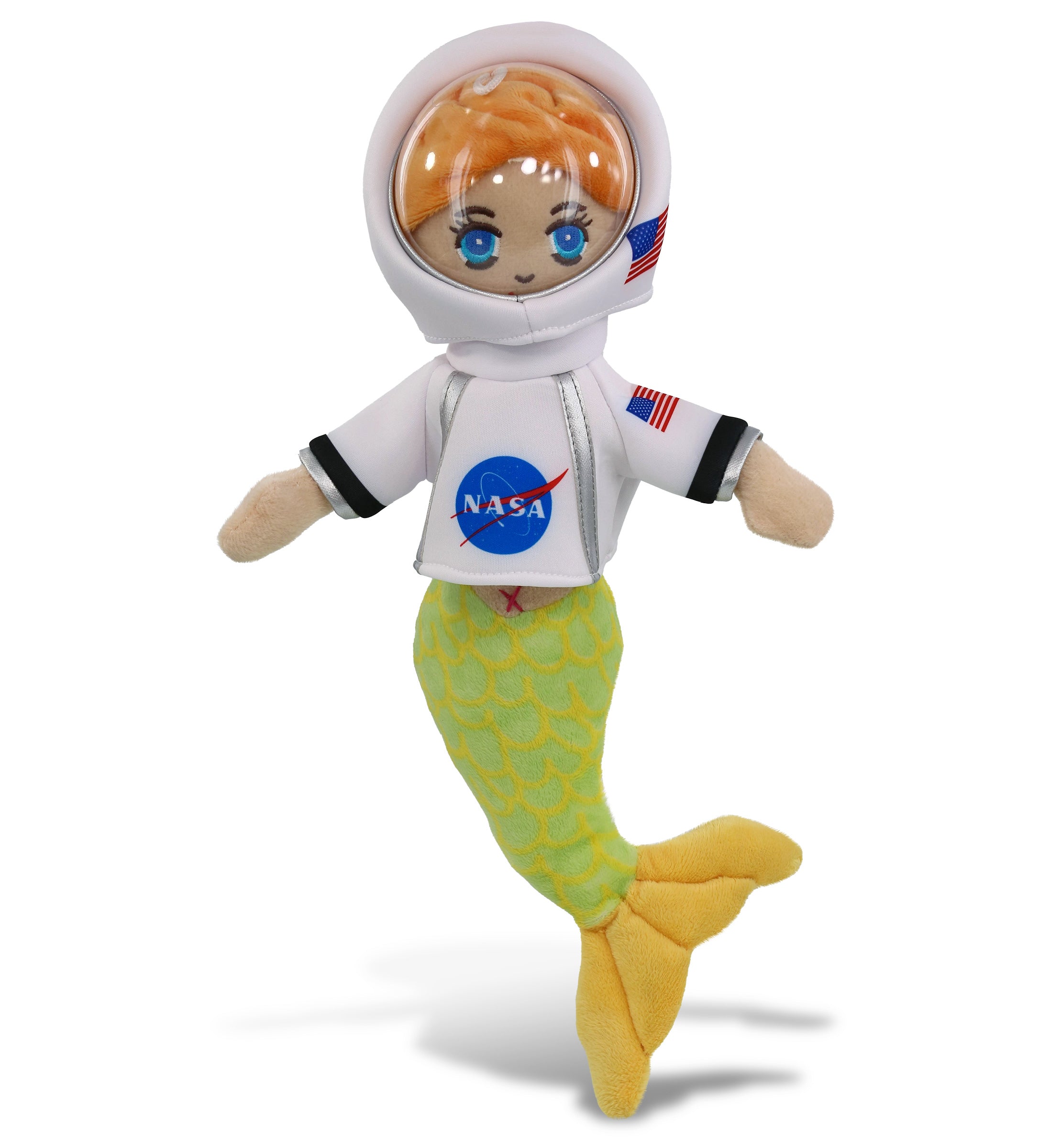 PLUSH ASTRONAUT - SUPER-SOFT PLUSH - GREEN MERMAID